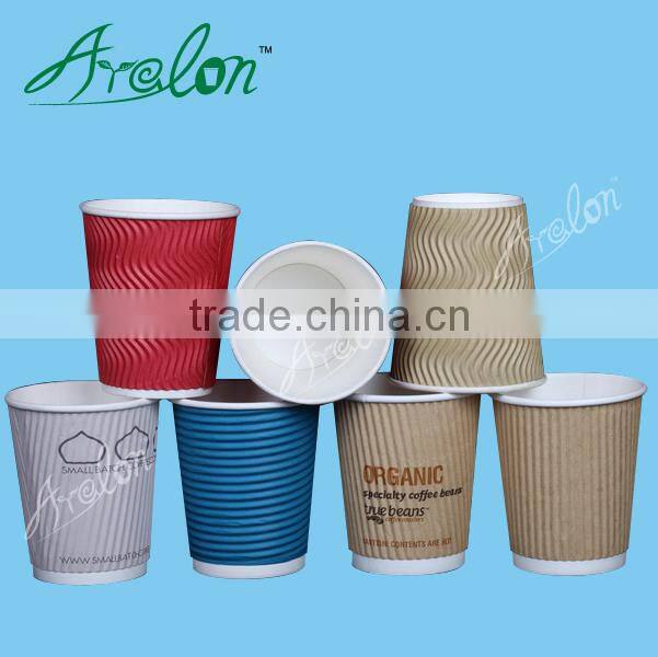2014 New Hot paper ripple wall cup