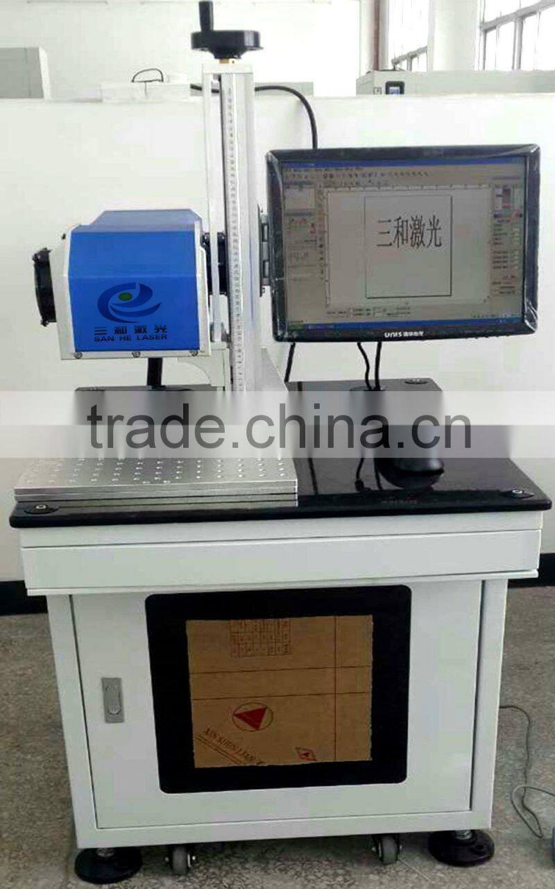 Factory Direct 3HE-30w laser engraving machine for buttons,plastic laser marking machine,laser engraving machine eastern