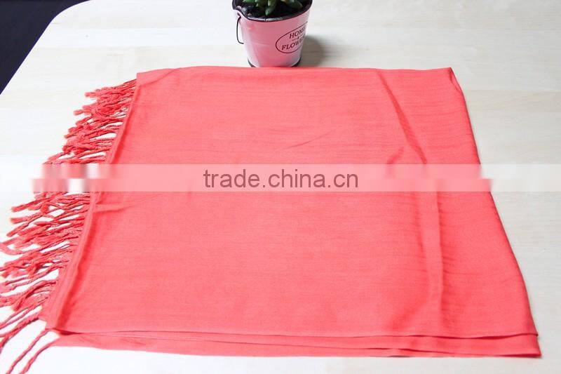 Fashionable modal long tassel scarf factory wholesale women muslim head scarf