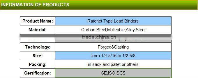 rigging hardware us type Ratchet industrial ratchet tensioners