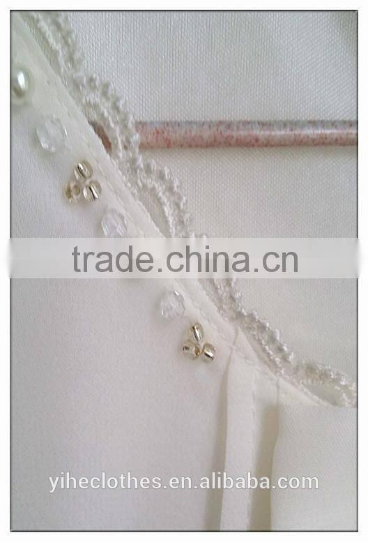 Bow chiffon T-shirt short sleeve girl's sweet T-shirt