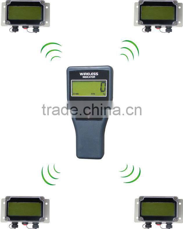 Waterproof weighing indicator and wireless transmitter