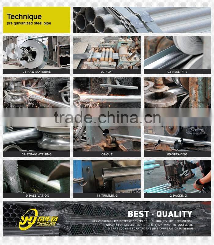 Tianjin Yuehuajun TSX_G3048 galvanized steel pipe for greenhouse frame