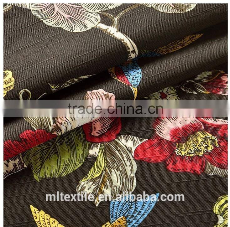 curtain fabric printed/printed canvas fabric/cotton faric