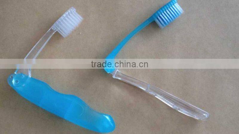 New design best selling travel folding toothbrush for airline