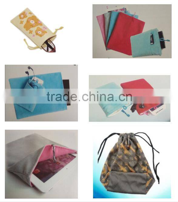 2015 hot selling microfiber pouch for iphone 6 cellphone