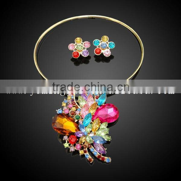 hot sale sample choker crystal chain necklace collar