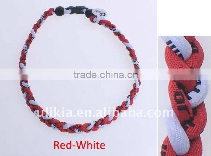 Germanium Titanium Baseball Sport Necklaces in Tornado style