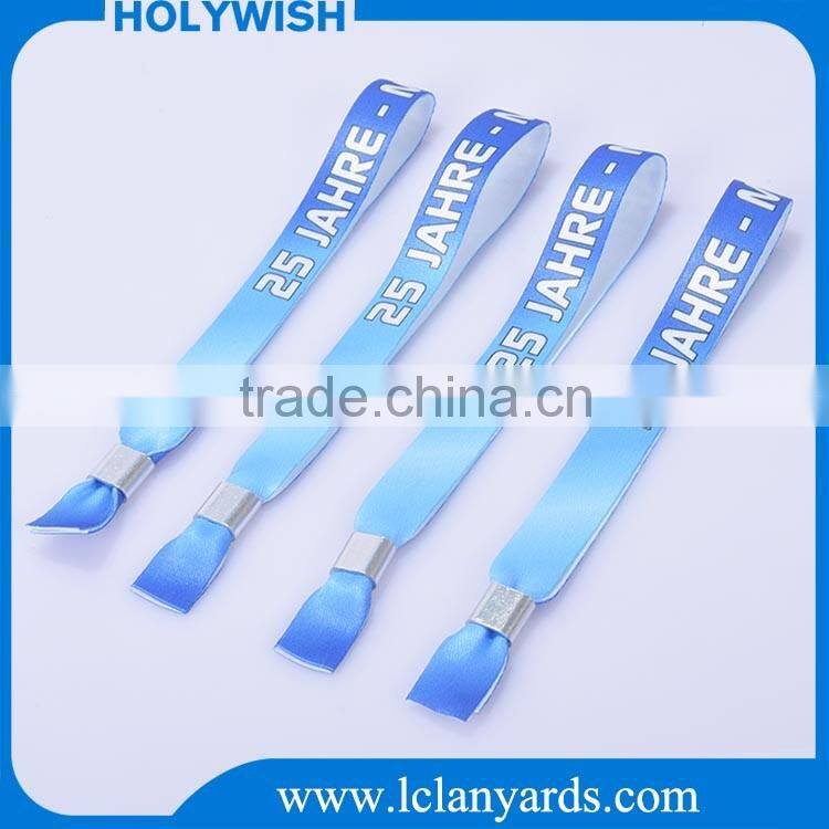 Fabric sublimation wristbands with slide lock best selling