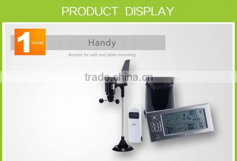 Wireless temperature and humidity wind speed weather station