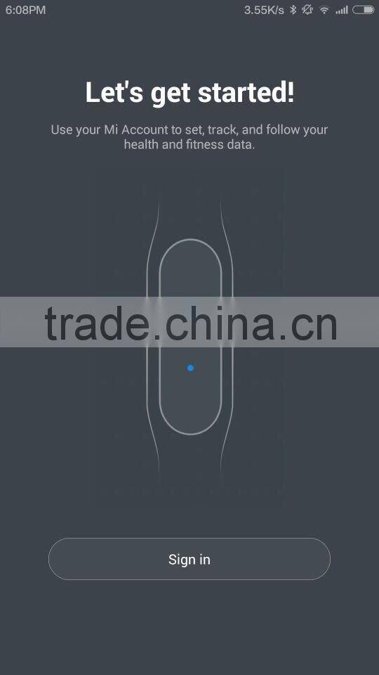 Xiaomi OLED Display mi band2 with heart ECG monitor and time clock