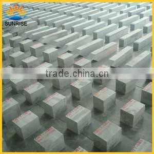 fused cast skid rail block used in steel pusher metallurgical furnace