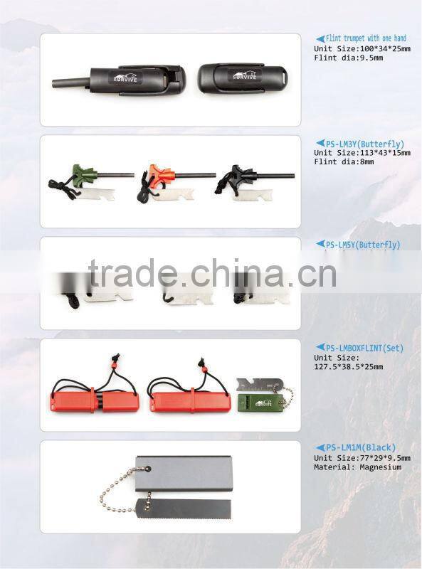 Magnesium Fire Starter Kit 12,000 Strikes Perfect For Survival And Camping