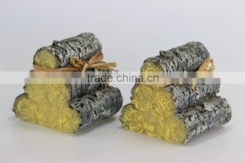 Custom cheap engraved paraffin candle for decoration wholesale