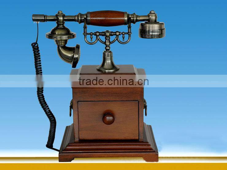 tel-6711906 Antique telephone Home wooden antique telephone