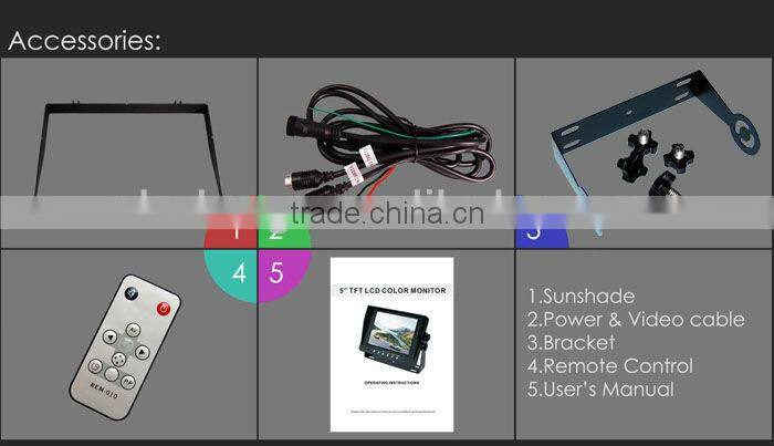 7" Monitor and a 120 degree Mounted RV Backup Camera