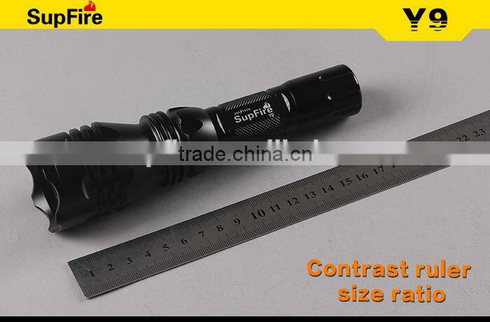 500m long range CREE Q5 tactical shockproof rechargeable LED police flashlight