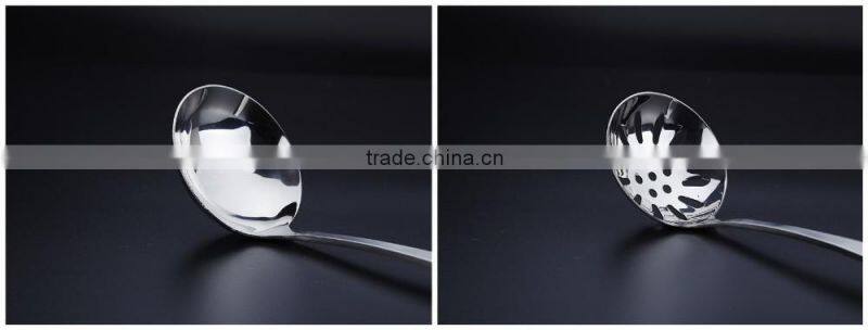 Mirror Polish Cookware Stainless Steel Cooking Slotted Spoon