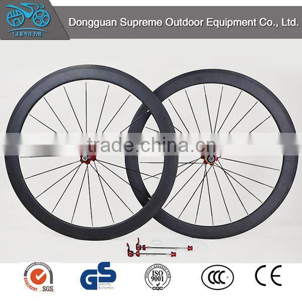 Hotsale!Carbon fiber road bike wheels 50mm 700c good quality!