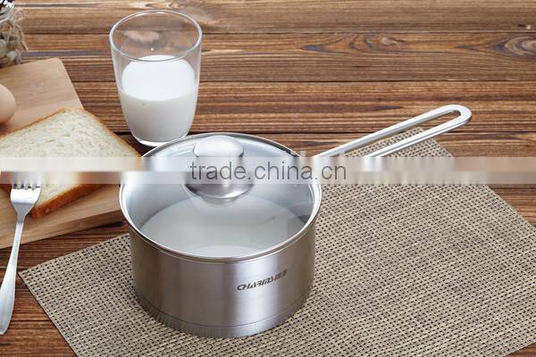 Elegant capsuled bottom technology milk pot
