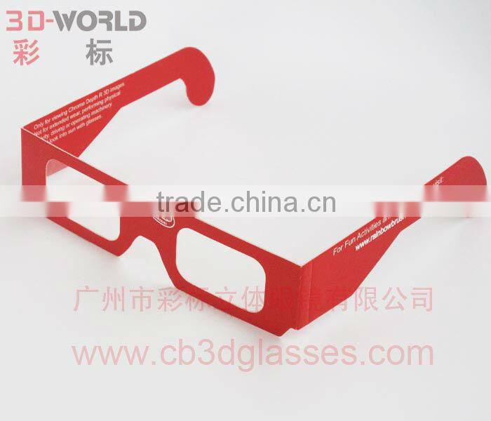 foldaway disposable log printing refraction glasses