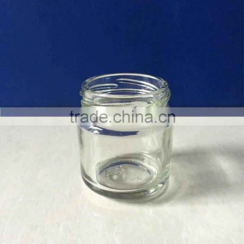 50ml 80ml round honey jam glass jar with twist off lid