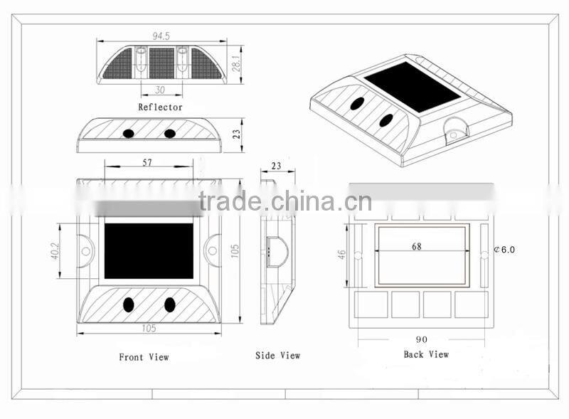 solar led road stud wired reflective road stud for freeway