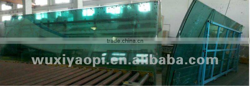 Curved glass for curtain wall