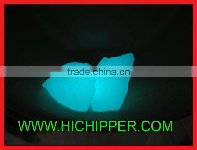 Glow in the dark glass aggregate for aquarium decoration