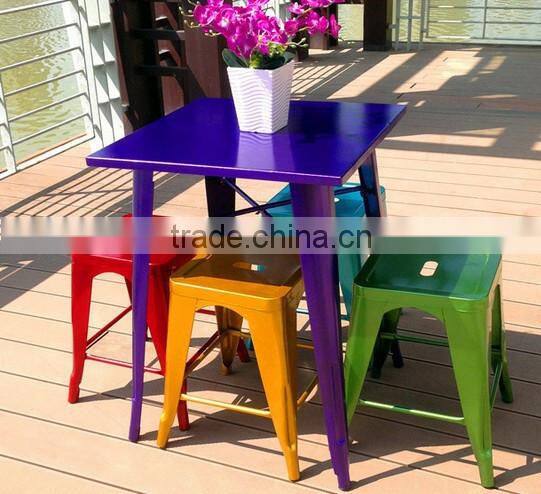 outdoor useful iron square table