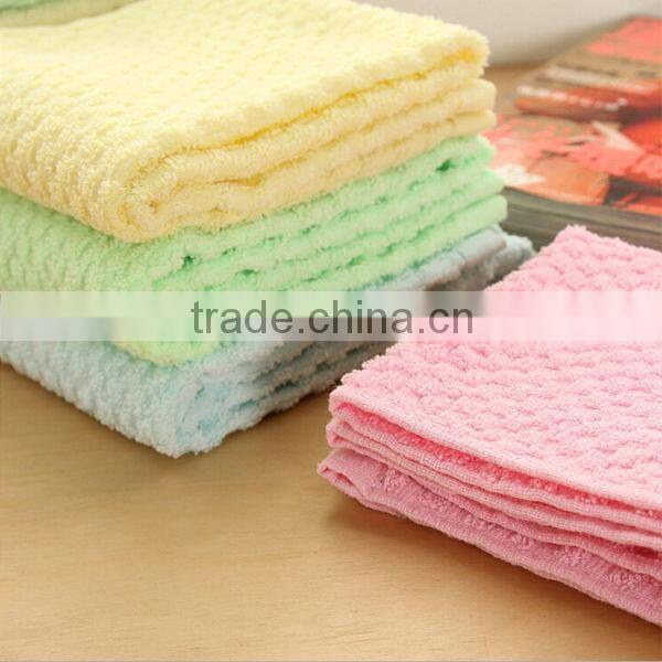 pure cotton rainbow color solid color dobby face towel