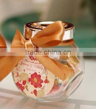 wholesale airtight storage glass jar for nuts chips sugar