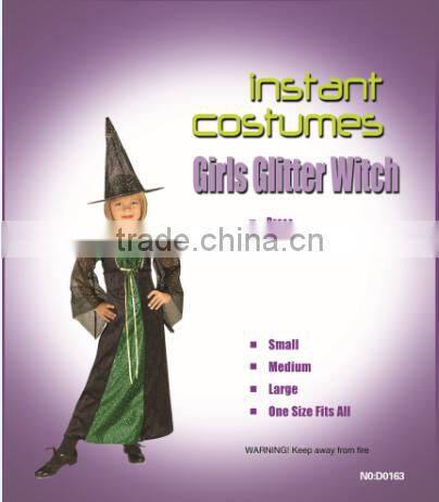 Wholesale China New fashion little girl Glitter witch party costume