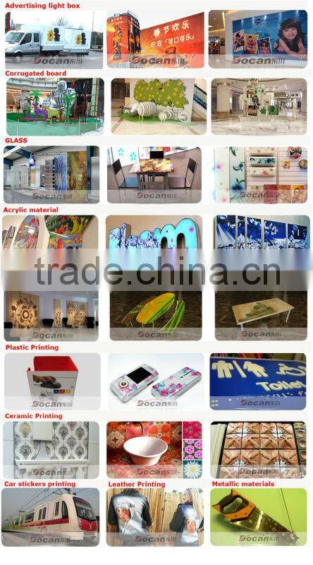Docan UV flatbed printer UV2512 with competitive price, high quality