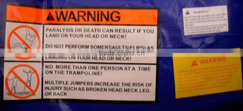 8FT Big Recreational Round Garden Trampoline with Safety Enclosure and Weather Cover