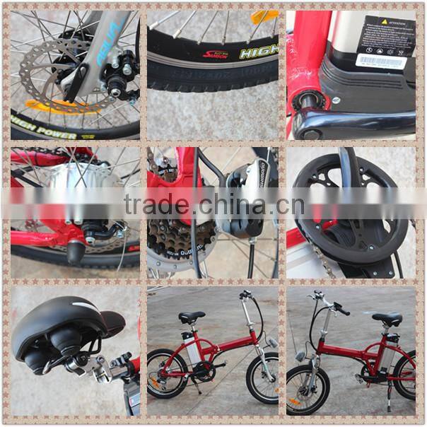 chine suppliers foldable electric bike 250w 36v with ce