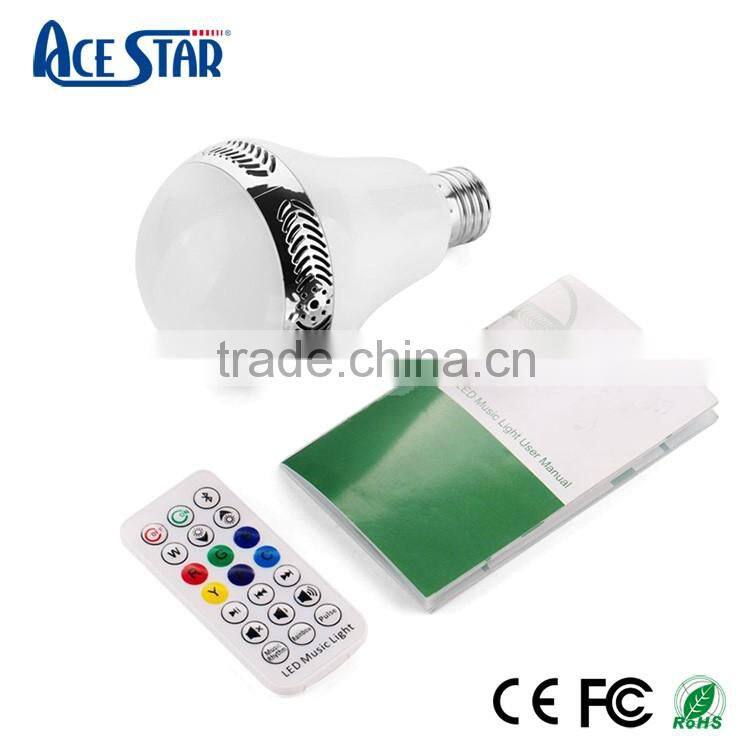 2016 Portable muti-functional speaker system wireless LED music bulb audio speakers