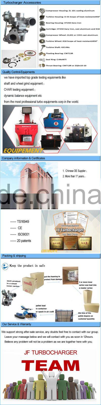 JF130011 For Mitsubishi turbo TD02 49173-06500 For Opel Corsa C 1.7 DI turbo charger
