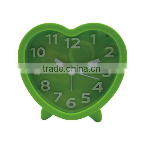 Candy color heart Shape Index Alarm Clock
