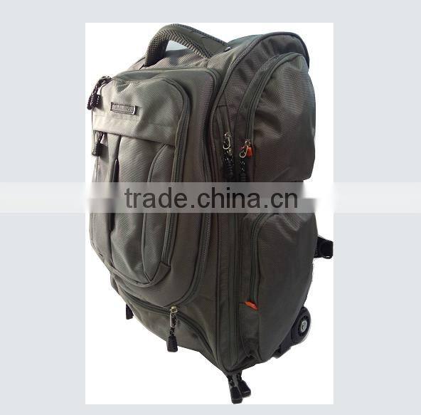 hot stylish magical foldable rolling duffel bag with trolley for business man