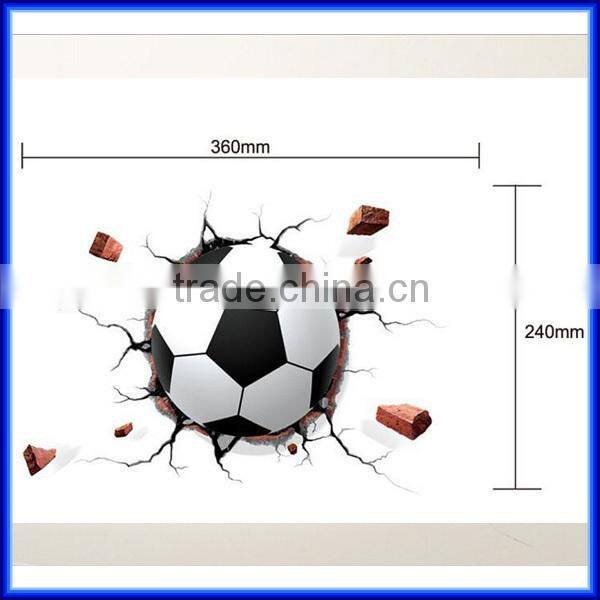 Hot Sell LED Optical sensor Light Wall Bedside World Cup Football Nightlight