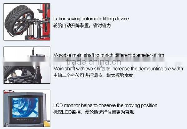 Super automatic alloy wheel tyre changer without lever CE approve model IT618