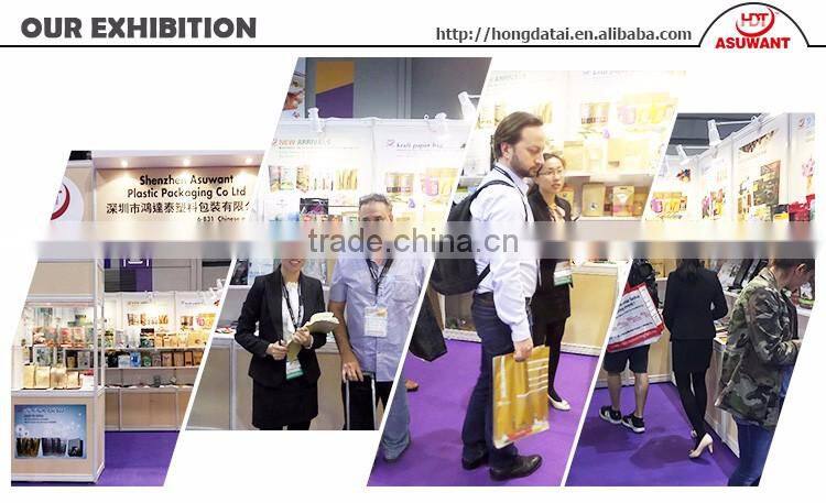 custom printing stand up pouch with zipper for chocolate packaging