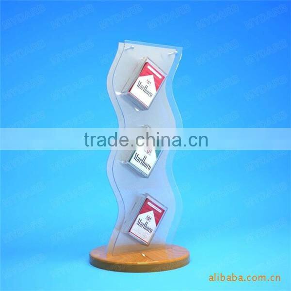 5*9"Acrylic Cigar Display With Customized Logo and triangle shape
