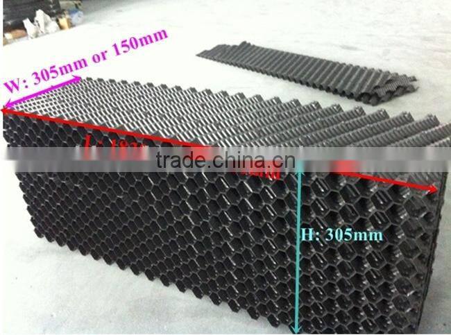 Counter Flow Cooling Tower Pack Fill,Cross Fluted Infill Media 19mm pitch