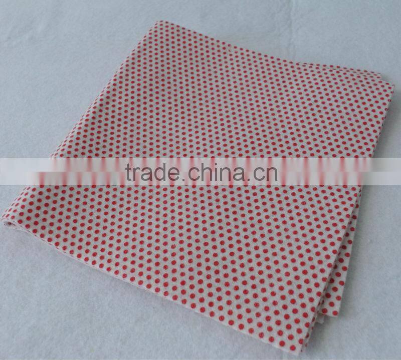 Super absorbent multi-purpose viscose & polyester nonwoven fabric printed kitchen wipes