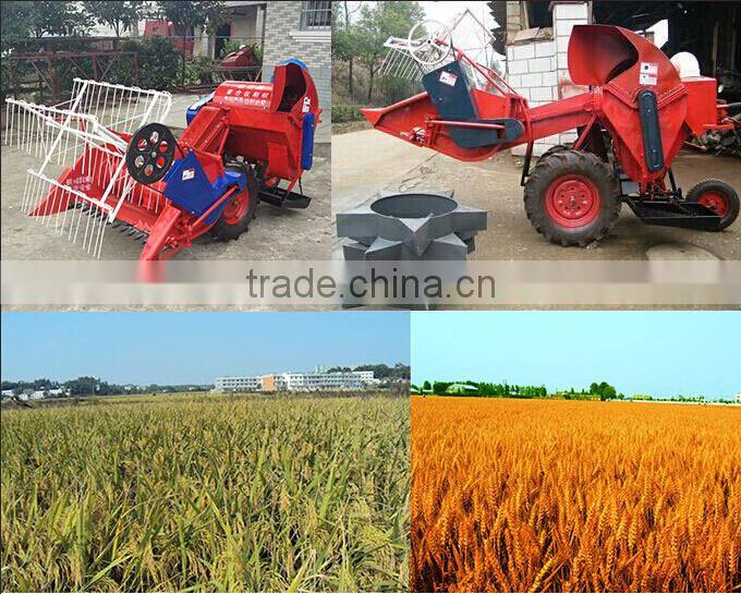 Factory price wheat/rice mini walking combine harvester for sale