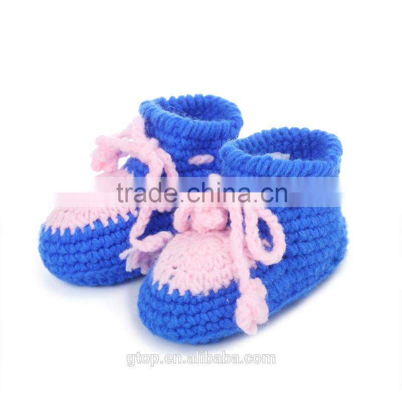 Fashion shoe China wholesale crochet knitting crochet baby shoes S-7