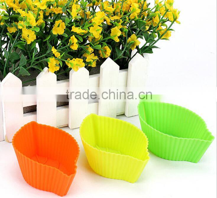 New Hot Leaf Shaped Food Grade fondant mold 3d silicon mould