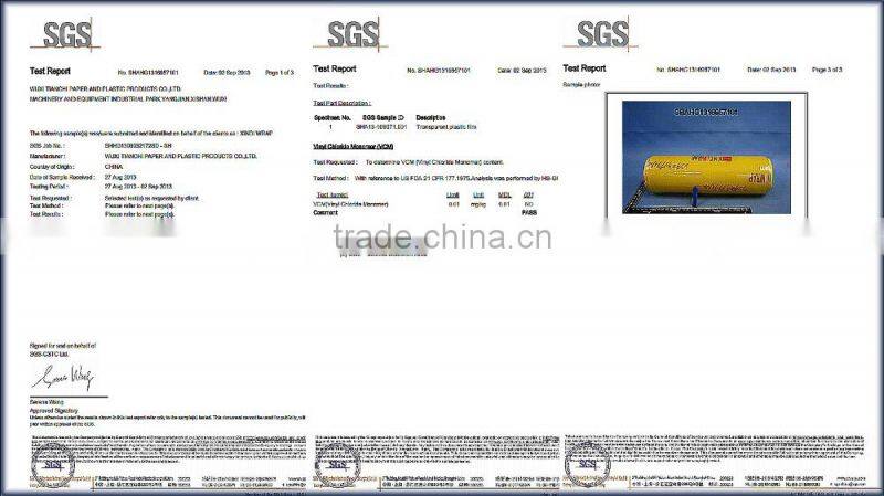 Tianchi PVC Stretch Wrapping Film Plastic Stretch Film Rolls 300M-2500M